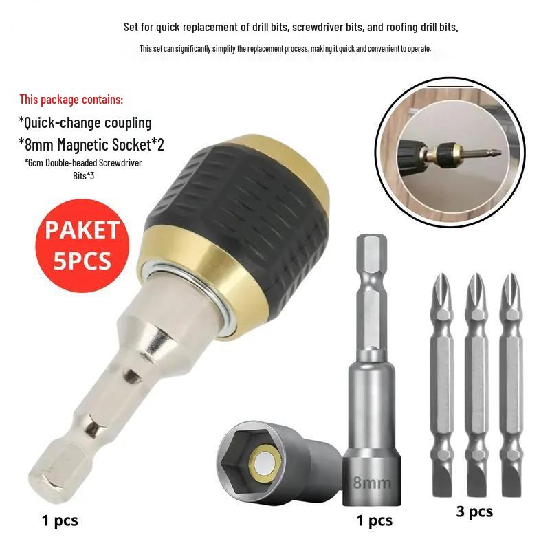 Hexagonal Self-Locking Quick Release Connector for Hand Drill