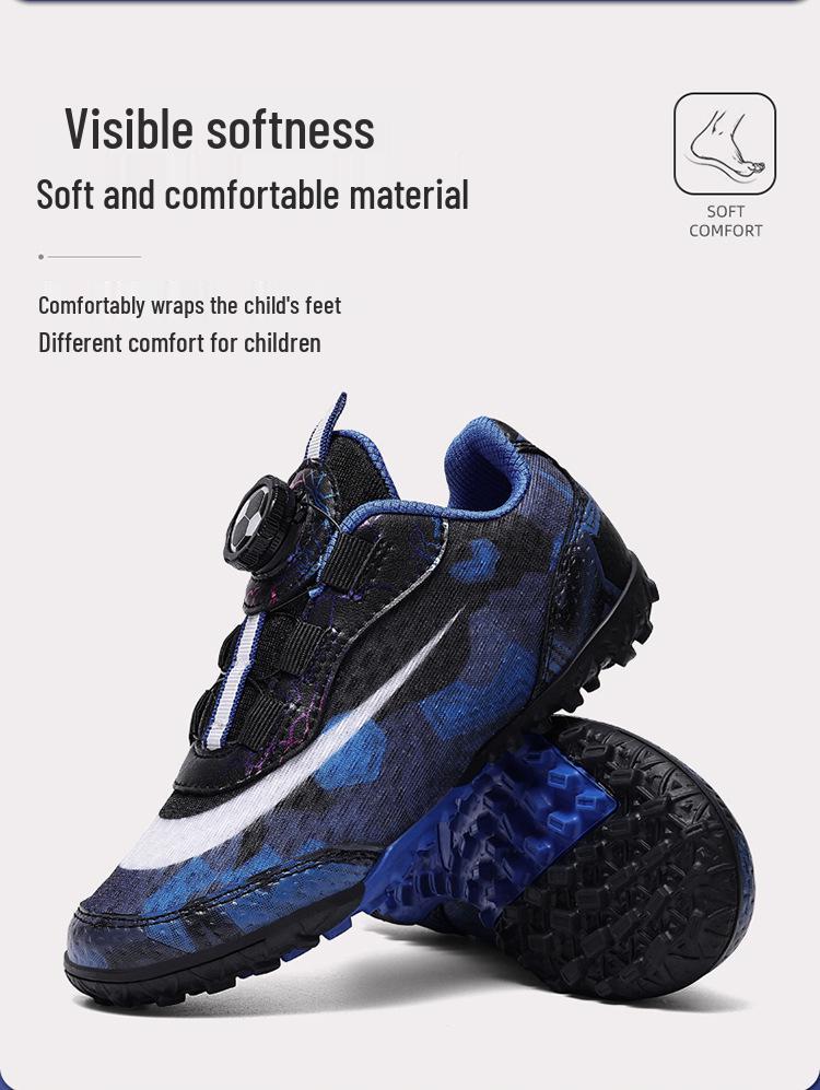 Breathable Mesh Kids Football Shoes for Boys and Girls - Perfect for School Competition and Training