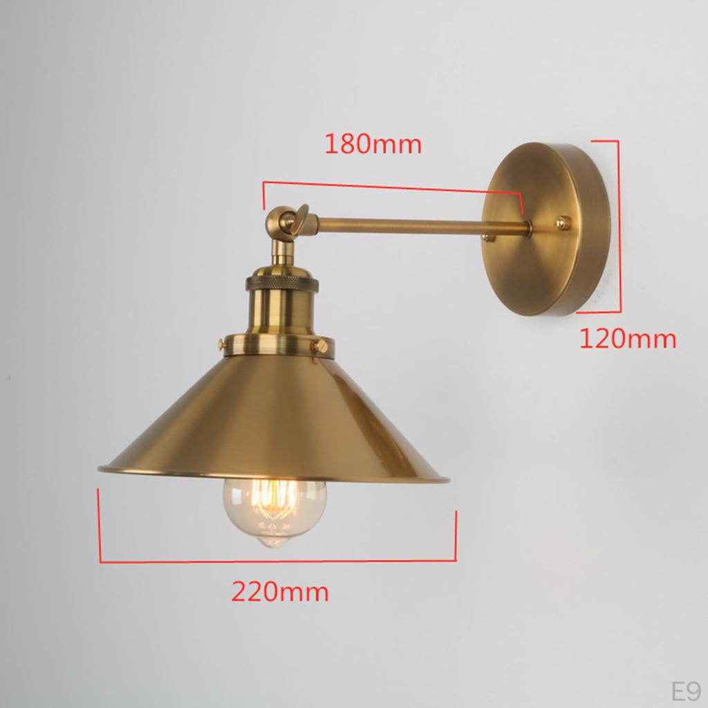 E27 1 Light Lampshade Decorate Industrial Iron Sconce Lights Creative Style for Lighting Restaurant