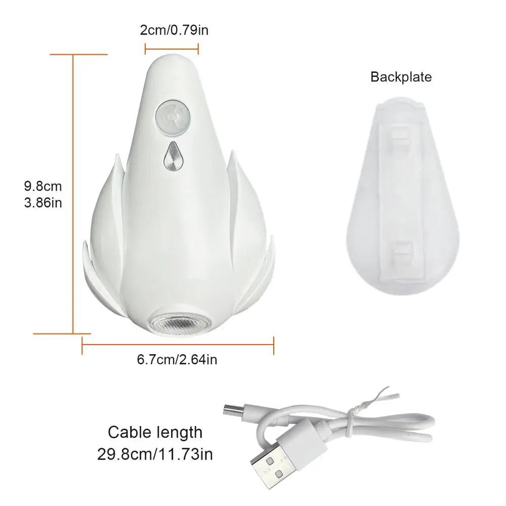 USB Rechargeab Smart Motion Sensor Night Light 7Color Energy Saving Toilet Seat Lights Ambient Lighting Human Body Detection