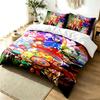 Cookie Run Kingdom 3pc Duvet Cover Set Simple Modern Bedding Set Wrinkle Resistant Soft Fabric All Season Use a Perfect Gift
