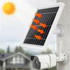 4.5W 5V Solar Panel Wall Mounting Low-Power Solar Charging Panel Waterproof For Doorbell Security Camera With 300cm CableBracket