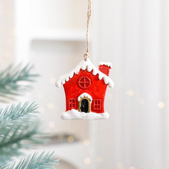 Santa Claus Hanging Pendants Christmas Tree Decor Resin Festive Decorations for Home Party Xmas DIY Gifts