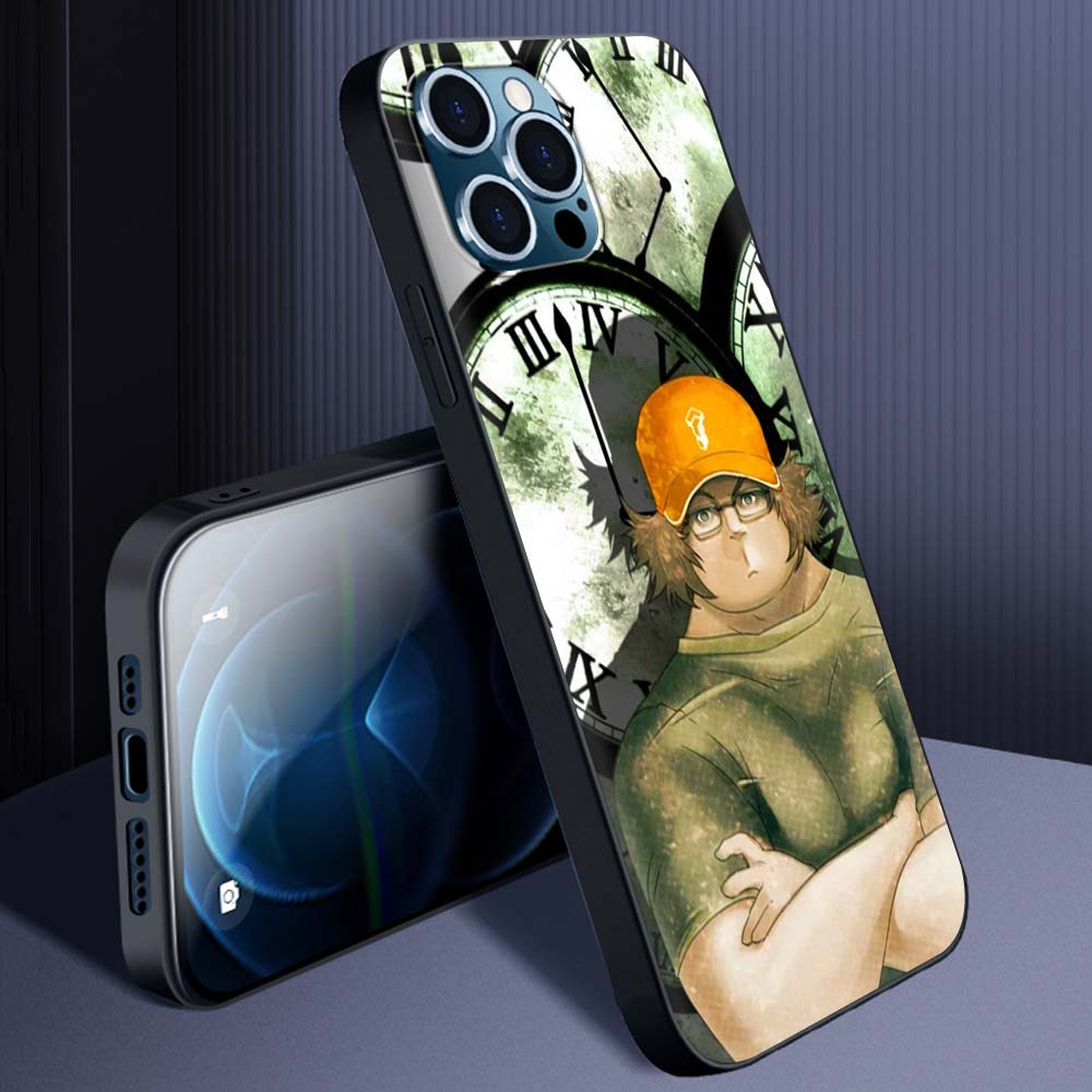 Steins Gate Okabe Anime Manga Luxus Handyhülle Für iPhone 13 14 11 12 Pro Max 7 8 Plus SE X XR XS Weiche Vollabdeckung Schwarze Hülle