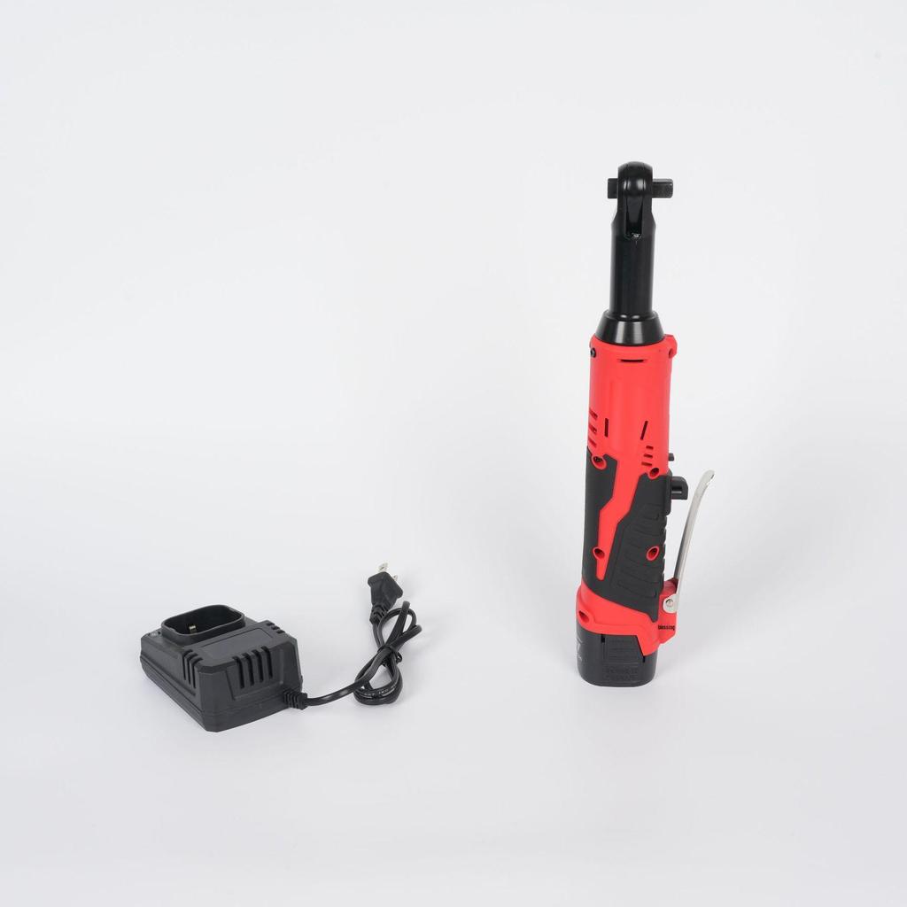 18V Lithium Battery Multifunctional 90-Degree Angle Electric Ratchet Wrench