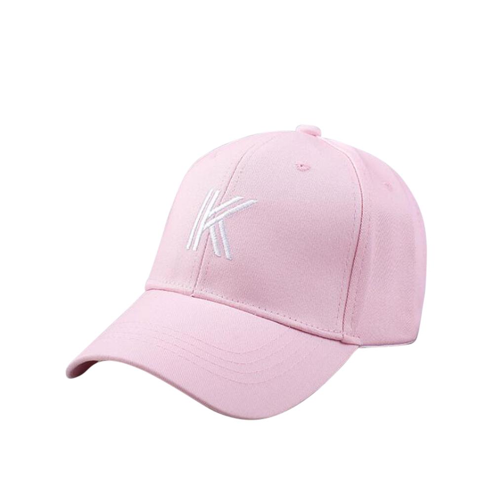 Unisex Fashion Letter K Embroidery Sports Hat Adjustable Baseball Cap