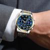 Yaboni Men'S Watch Multifunctional Three-Eye Six-Pin Business Watch Calendar Waterproof Luminous Men'S Watch