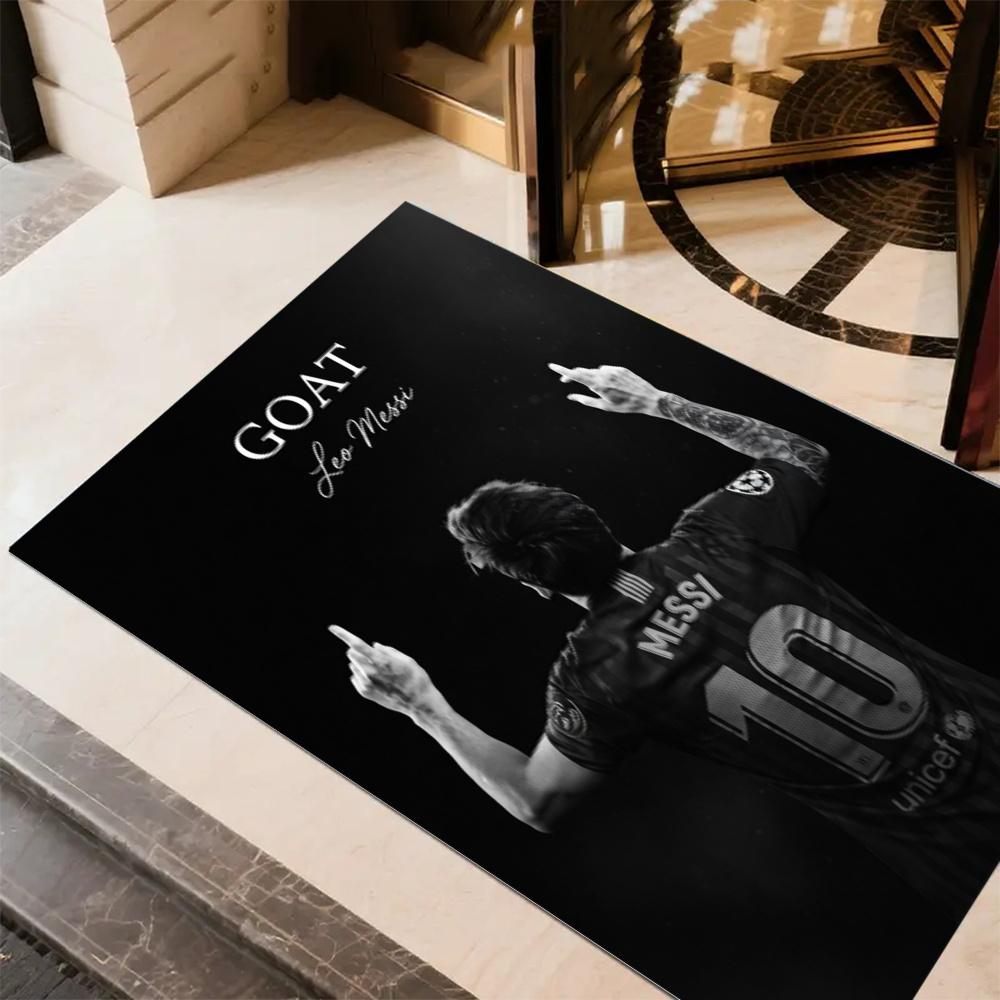 Lionel Messi World Cup Champion Floor Mat Suitable For Living Rooms Foyer Playrooms Dormitory Antislip Rug Decorate Offices