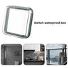Wall Switch Cover Box Self-Adhesive Wall Mounted Waterproof Clear Wall Light Socket Doorbell Cover Guard Bathroom Accessories