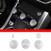 6PCS Alloy Central Control Knob Decoration For Land Rover Range Rover Evoque