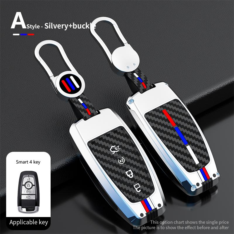 Car Remote Key Case Cover Shell Fob For Ford Edge Fusion Mustang Explorer F150 F250 F350 Ecosport Protector Holder Keyless