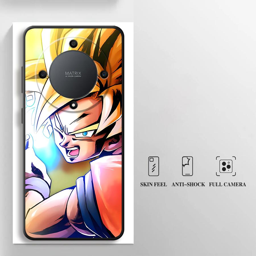 Case for Honor X6 X7 8X X8 Magic5Lite X5b 90 70 X9a 200 400 Lite Black Soft Phone Cover Dragon Ball Small Goku