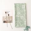 Yitao Women's Light Green Floral Cotton Linen Scarf with Tassels