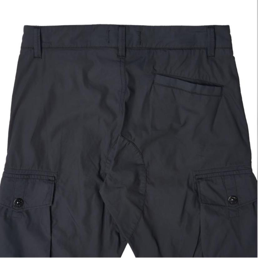 STONE ISLAND Solid Color Logo Zipper Pocket Shorts Kids Shorts Black 7816L0301-V1029