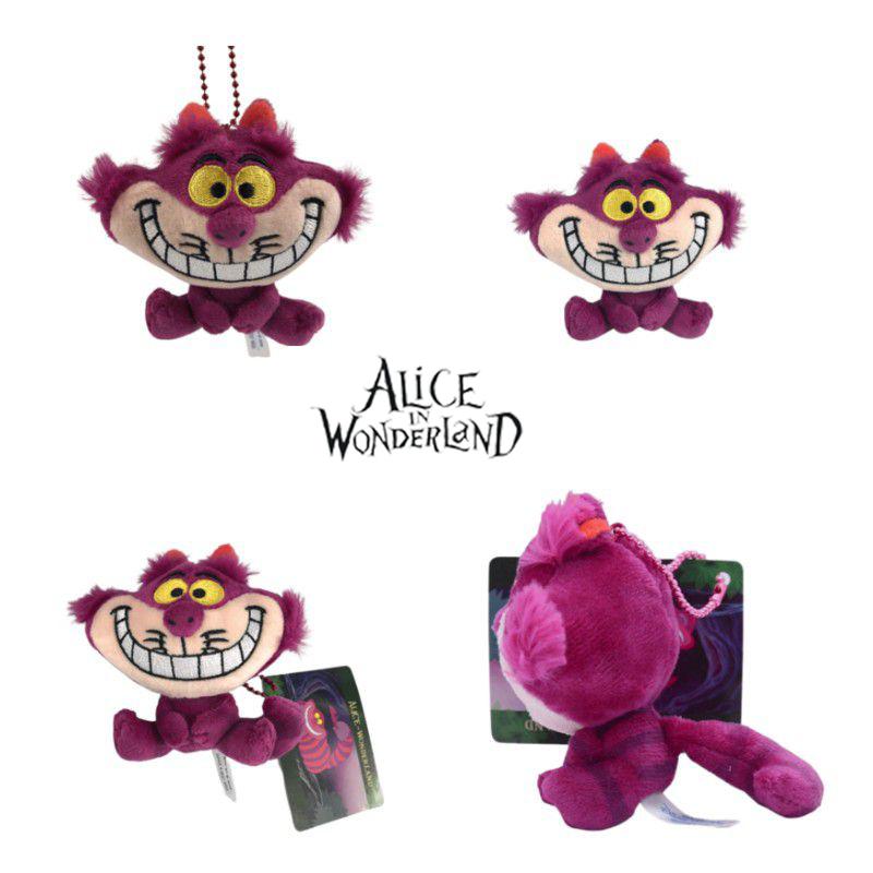 Alices Wonderland In Cheshire Cat Plush Stuffed Keychain Pendant Toy Gift Kids