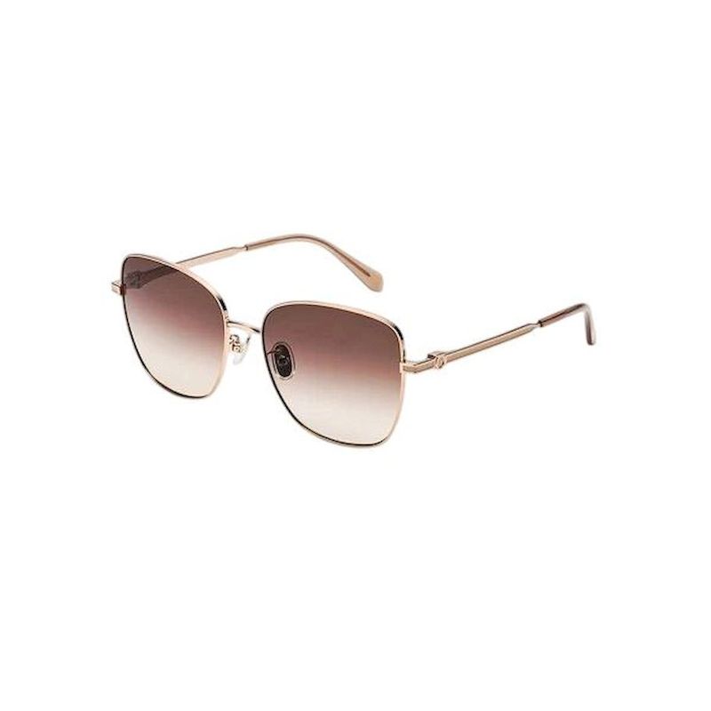 Ferragamo Fashionable Luxury Square Sunglasses Women sunglasses Black Rose-Gold SF320SLBK-1