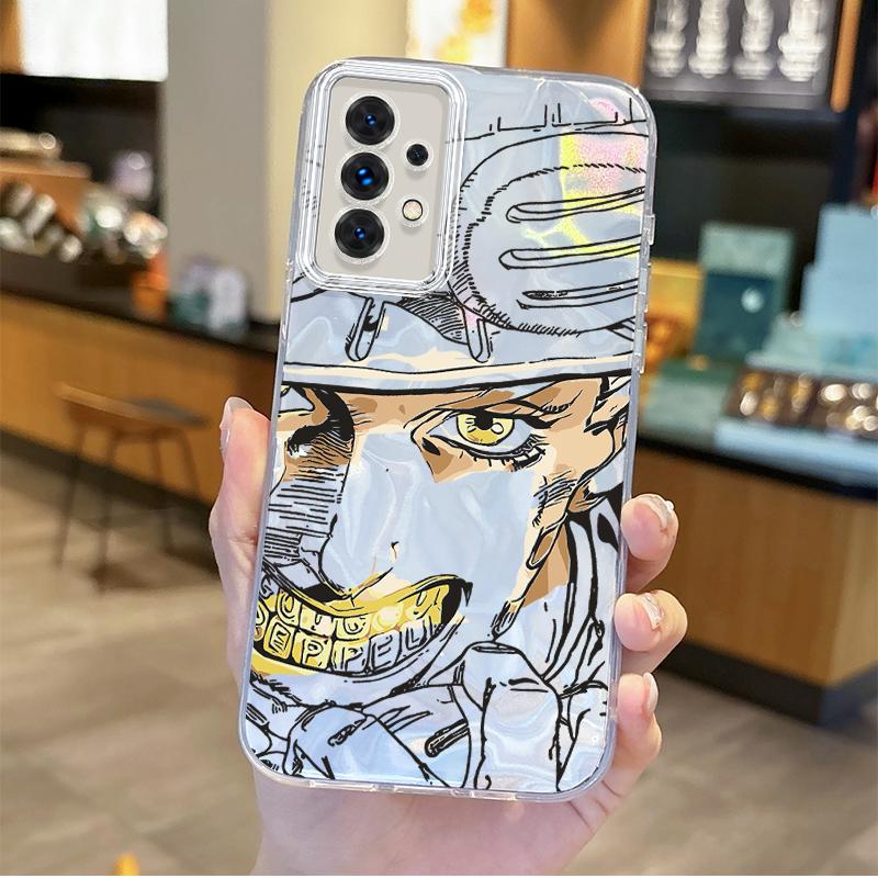 Coque de téléphone JoJo Steel Ball Run Chaude Pour Samsung Galaxy S25 S24 S23 S22 S21 Plus Ultra A73 A72 A71 A55 A54 A53 Coque Rigide Antidérapante