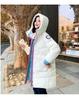 Autumn And Winter Womens Jacket Midlength Hooded Jacket Loose Casual Student Thickened Windproof Warm Jacket