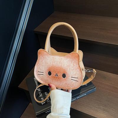 Cute Funny Bread Cat Summer New Fashion Versatile Simple High Sense Single Shoulder Crossbody Handbag Cross