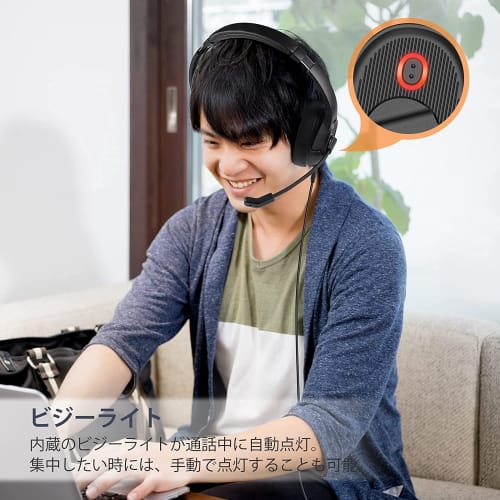 EKSA USB Headset with Noise Reduction, Built-in Microphone, Busy Light, Mute Function, and Handheld Controller for Web Conferencing, Telework, Remote