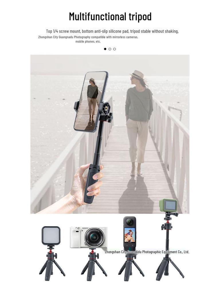 Micro Camera Mobile Phone Selfie Vlog Desktop Tripod