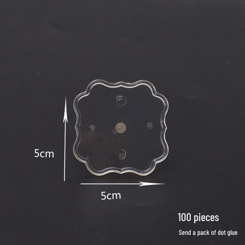 100 Clear Plastic Figurine Stabilizer Inserts for Cake Decorations