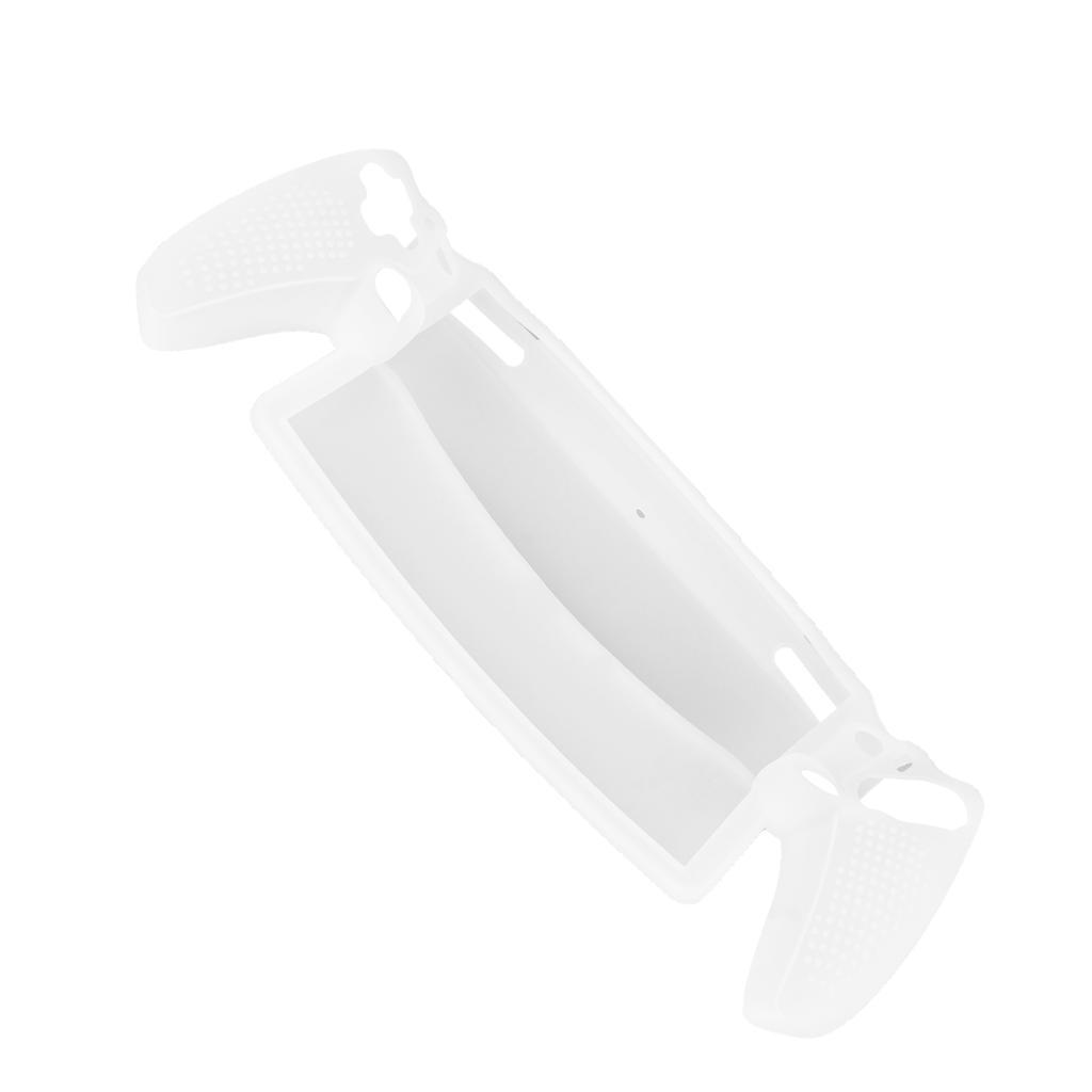 Game Console Silicone Case Professional Scratch Proof Shockproof Protective Case for PS5 Portal Remote Player White