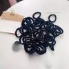 50PCS No Damage Colorful Elastic Hair Ties Non-Slip Ponytail Holders  For Women