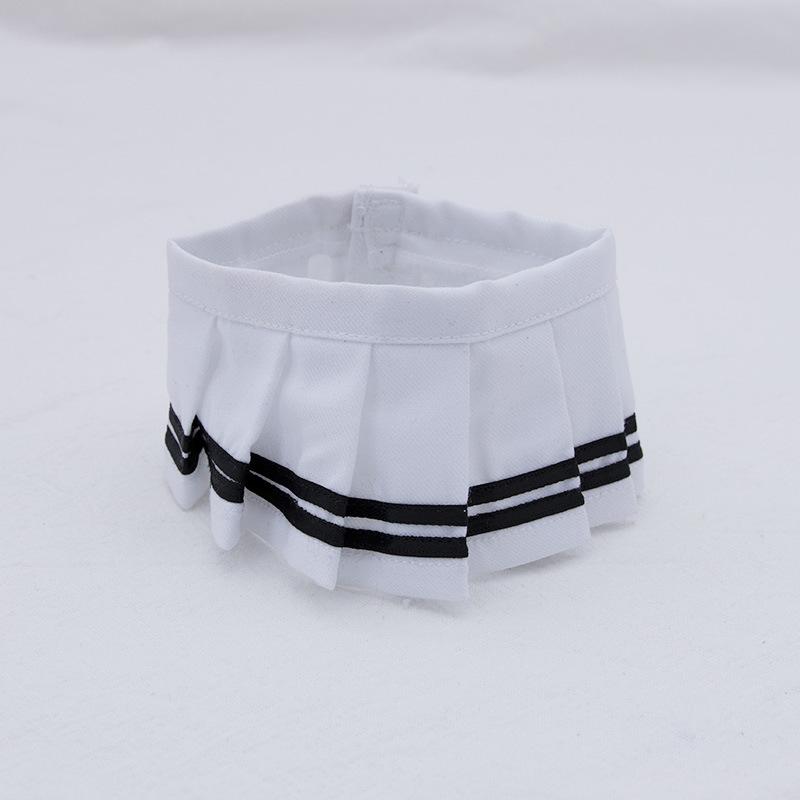 Zestaw ubranek dla lalek Labubu dla lalek V1/V2 Makaronowa plisowana spódniczka JK z aparatem i butami