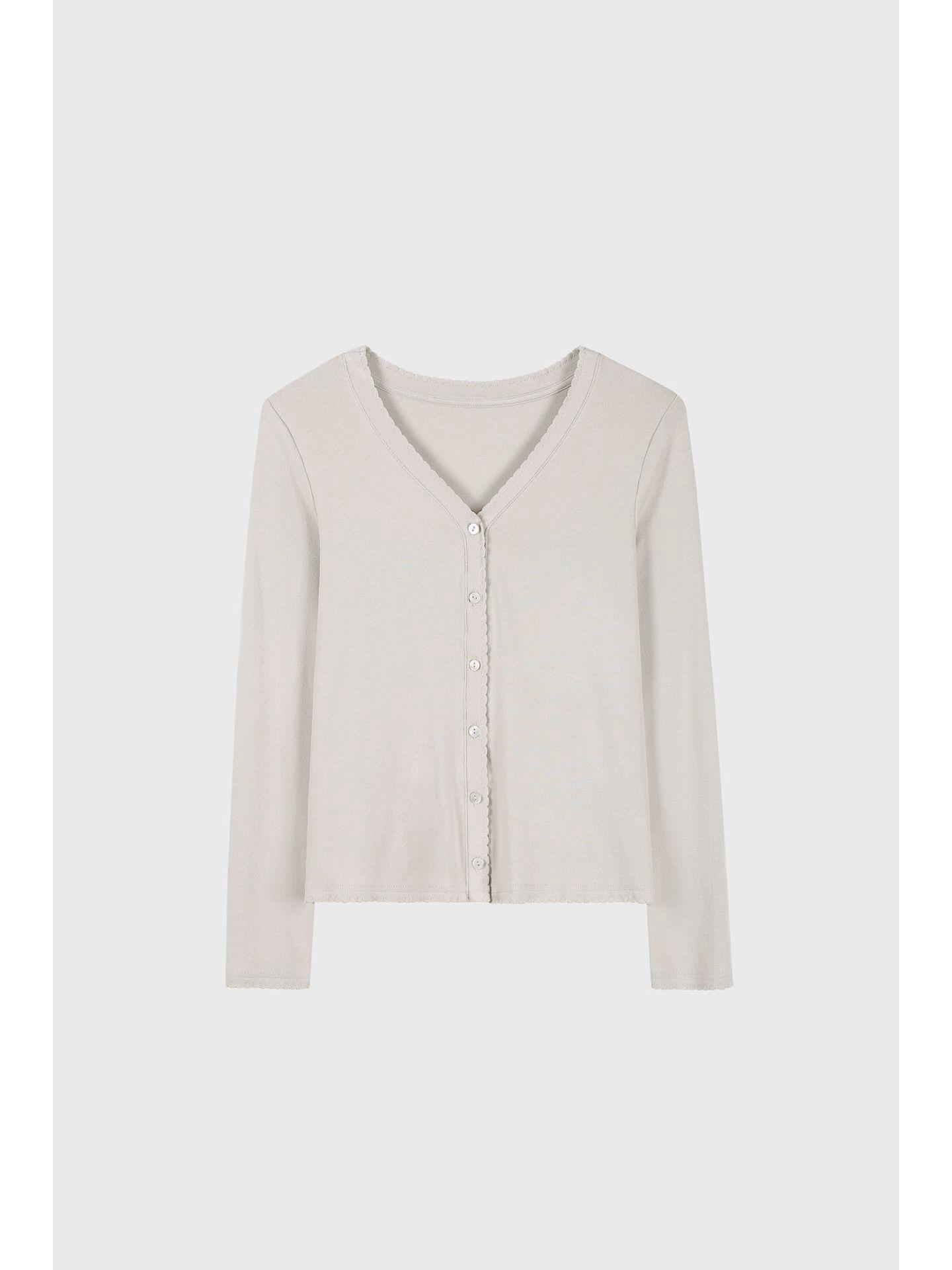 

«Модальный 2.0»: Мягкая хлопковая ацетатная футболка Slim Fit с длинным рукавом белого цвета L (120-135 jin)