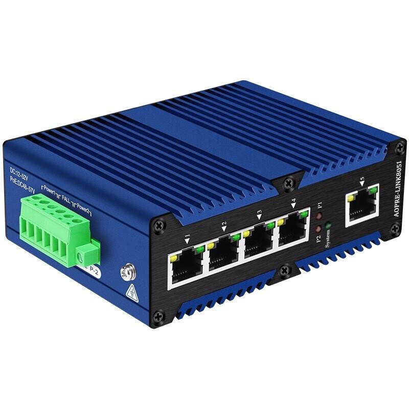 AOPRE AOPRE-LINK8051 Industrial 5-Port 100Mbps Unmanaged Ethernet Switch
