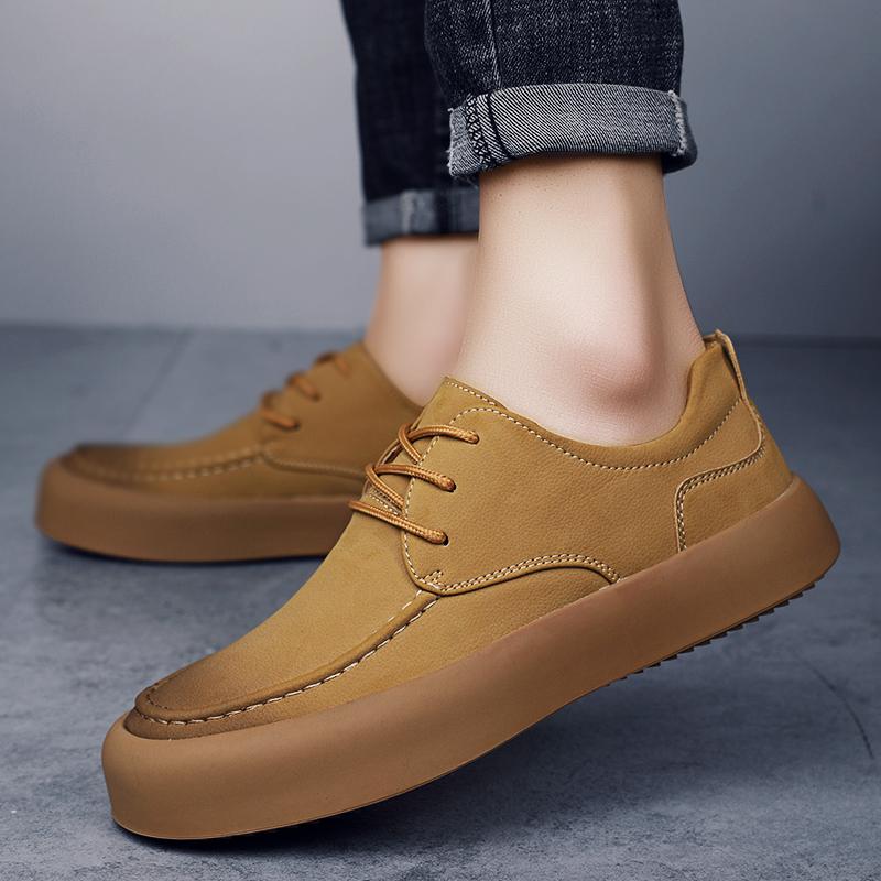 Fashion WAERTA New Arrival Sneakers Handmade Oxford Shoes Casual Shoes Versatile Men Genuine Leather Shoes Classic Man Business Sneakers