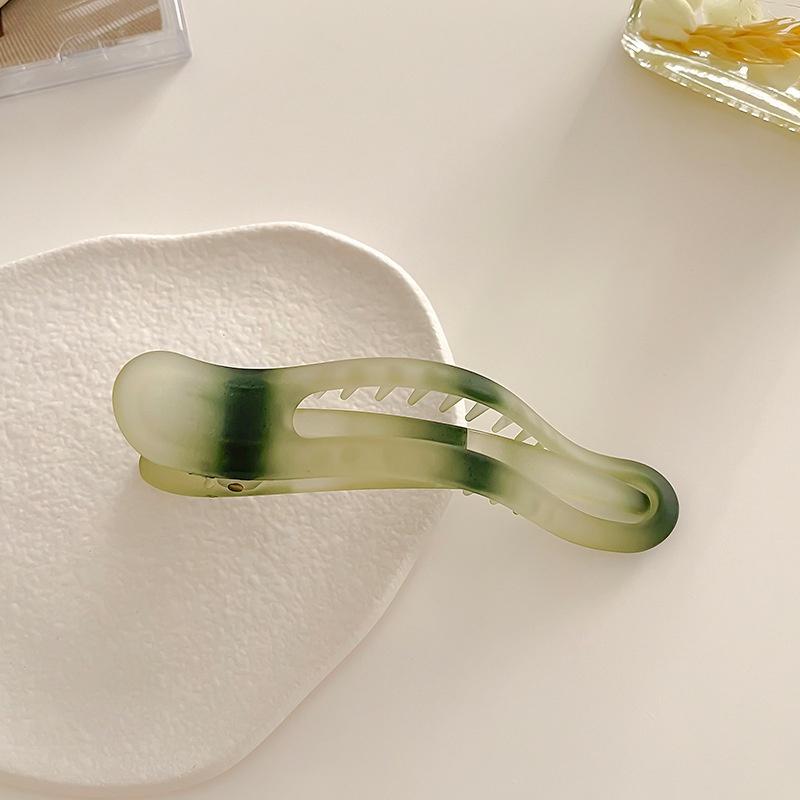 Women Hairpin Fashion Frosted Jelly Color Hair Clip Ins Temperament Hairpin Matte Translucent Ponytail Hair Accessories