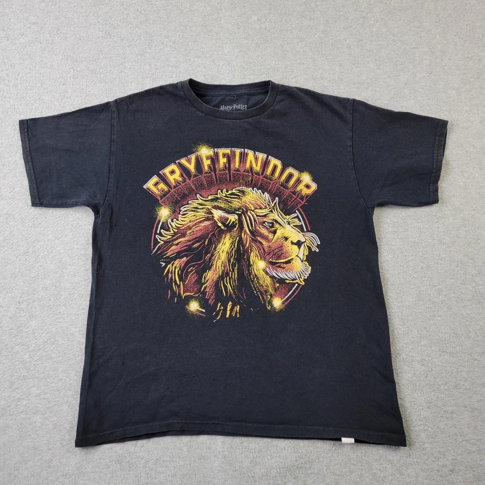 Harry Potter Shirt Mens XS Black Gryffindor Lion Graphic House XL