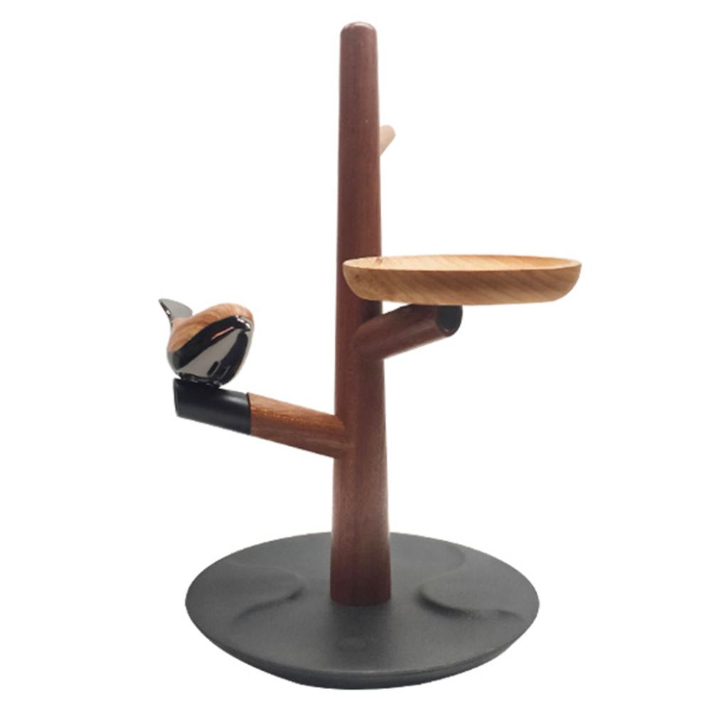 

Q3 Wood Wireless Charger Bluetooth-compatible Speaker Night Lamp USB Charging Smart Human Sensing Magnetic Ambient Light Style B