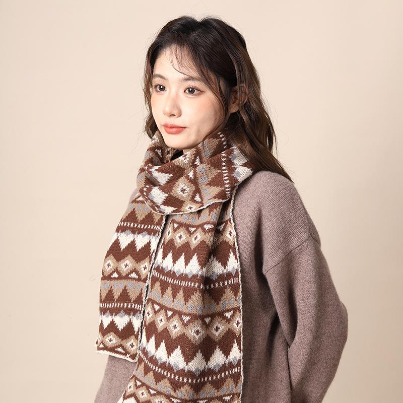 Upgraded and Thickened Bohemian Outer Wool Scarf Women's Scarf Xinjiang Xizang Autumn and Winter Scarf