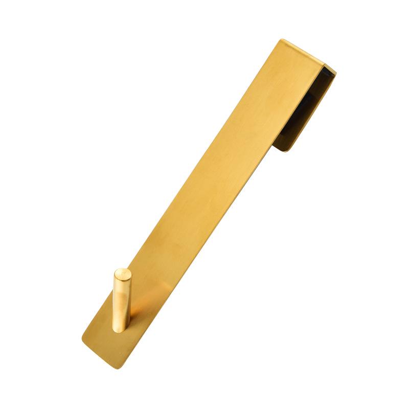 I lager Rostfritt Stål Dubbelkrok för Badrumshanddukar och Kläder, Ingen borrning krävs