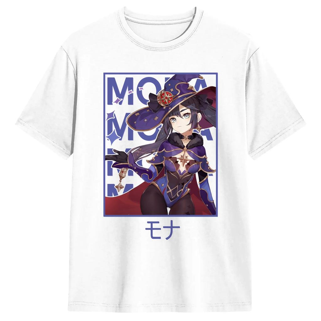 Diluc Genshin Impact Anime Game Tshirt Unisexs Cotton Clothing Fashion Round Neck Short Sleeve