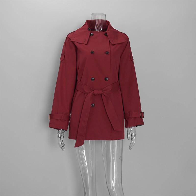 Womens Oversized Cotton Trench Coat 2026