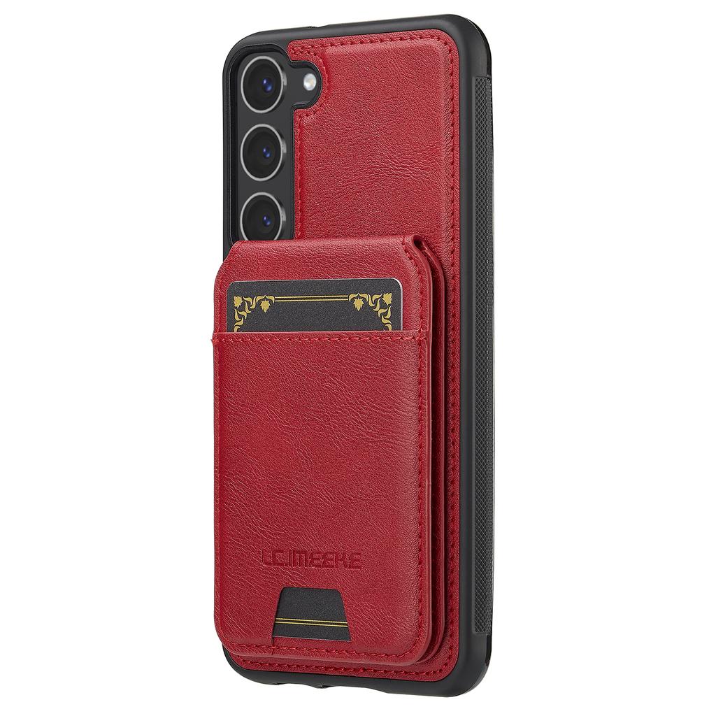 LC.IMEEKE L3 Pro Samsung Galaxy S23+ Magnetické pouzdro Odnímatelný držák na karty Kožený TPU kryt na mobil
