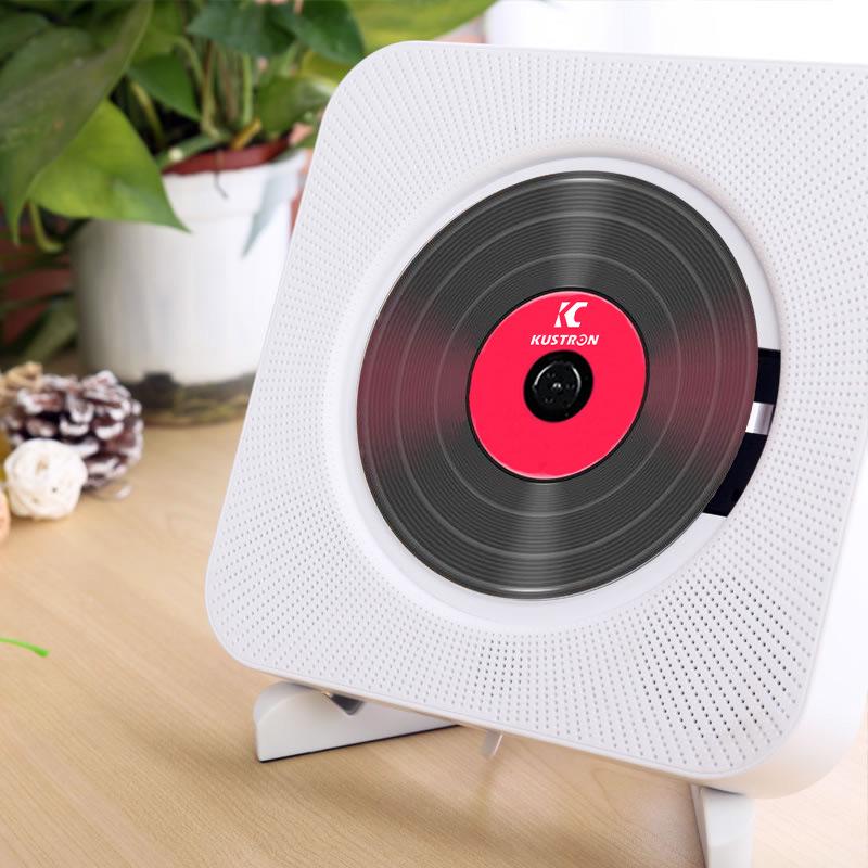 Second-Gen Wall-Mounted Bluetooth CD Player with Radio
