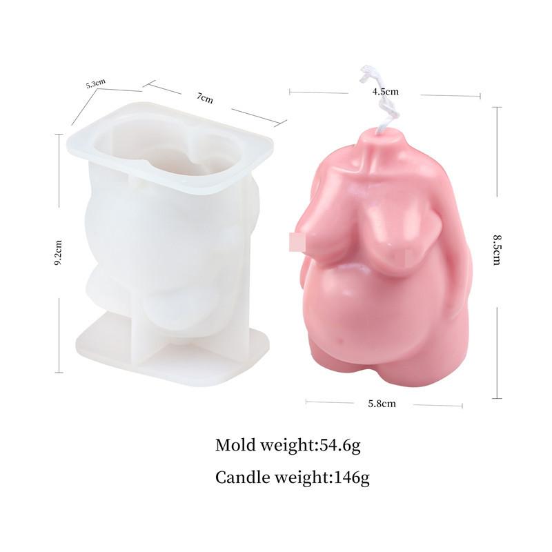 

Artistic Naked Body Figure Silicone Soap Mould Pregnant Woman Wax 3D Female Oblique Shoulder Man Candle Mold Fragrant Decoration