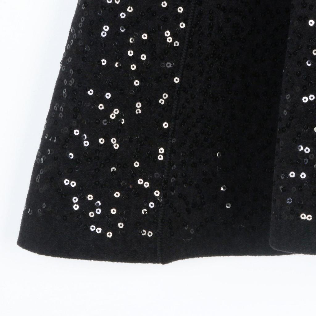 French S-Style Sequin Knit Cardigan & Midi Skirt Set – Autumn/Winter Collection