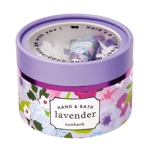 Sunherb Happy Petit Gift Lavender Scent (Gift, Hand Cream and Bath Confetti Included)