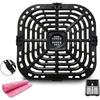 Air Fryers Crisper Plate Replacement Grill Pan Square Non-Stick Fry Coating Pan for Instant Vortex 6qt Accessories