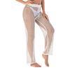 Beach Pants Sexy Hollow Out Polyester Crochet Net Women Cover Up Pants for Vacation