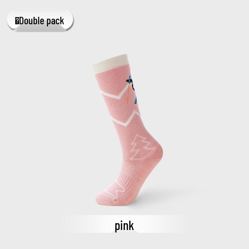 

Sport s House Children s Winter Merino Wool Ski Socks рожевий