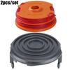 Snap-In Spool and Line Unit with Protective Cap Cover Designed for Ozito LTR-529U and For Worx WG119E Cordless Grass Trimmers