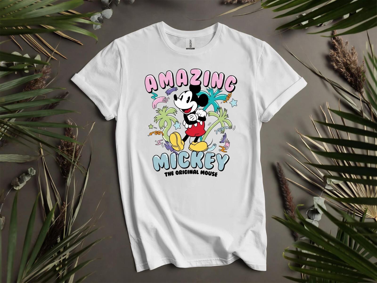 Amazing Mickey Mouse T-shirt T shirt Men Women Unisex Tshirt L163 XXL