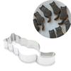5pcs/set Cute Cat Kitten Pattern Stainless Steel Cookie Mould Cracker Mold Biscuit Cutter for DIY
